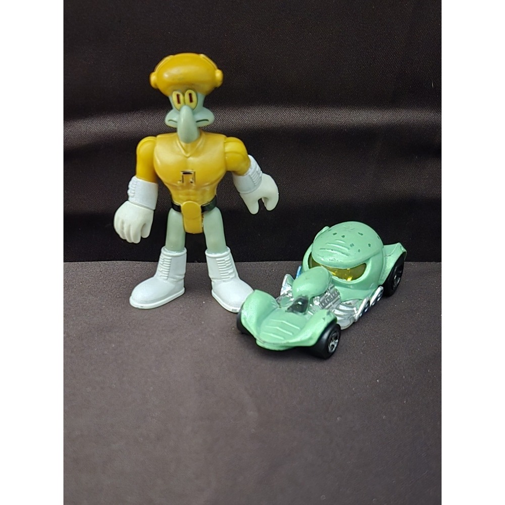 Imaginext Squidward Sour Note Figure And Hotwheels Car